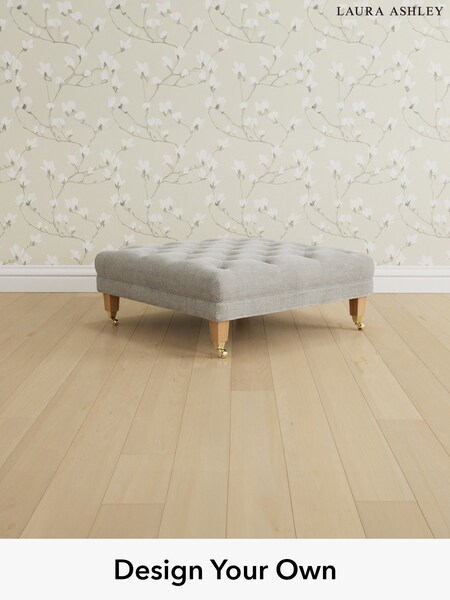 Edwin Chenille/Silver Grey Chatsworth Button Back By Laura Ashley (G52017) | £650