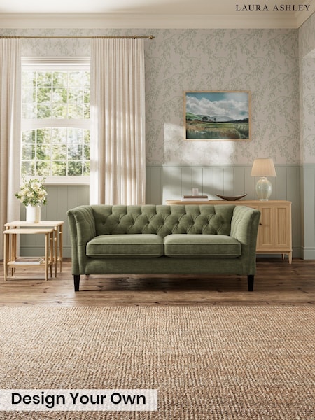 Edwin Chenille/Hedgerow Green - Chatsworth Button Back By Laura Ashley