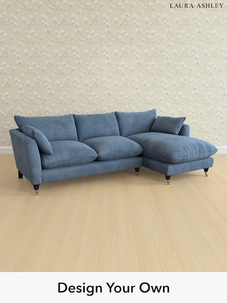 Edwin Chenille/Seaspray Blue Casterton By Laura Ashley (G52028) | £2,275