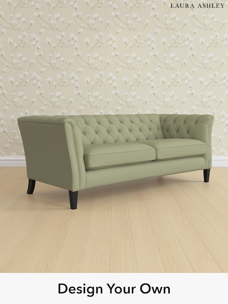 Edwin Herringbone/Hedgerow Green Chatsworth Button Back By Laura Ashley (G52029) | £1,525