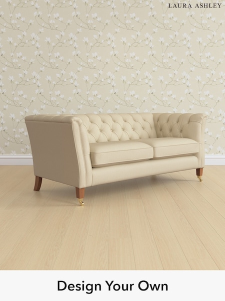 Edwin Herringbone/Natural Chatsworth Button Back By Laura Ashley (G52041) | £1,425