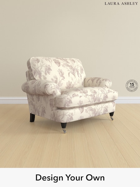 Gosford Weave/Dusky Plum Purple Beaumaris By Laura Ashley (G52053) | £1,050