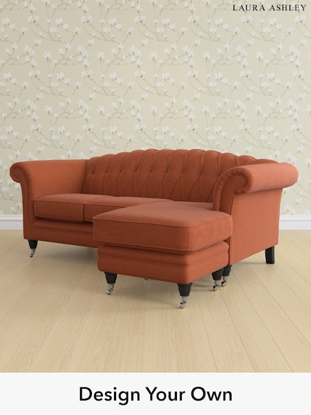 Harley/Terracotta Orange Gloucester Button Back By Laura Ashley (G52106) | £2,000