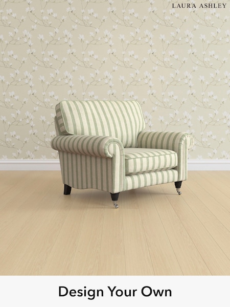 Kinsham Stripe/Hedgerow Green Kingston By Laura Ashley (G52138) | £1,025