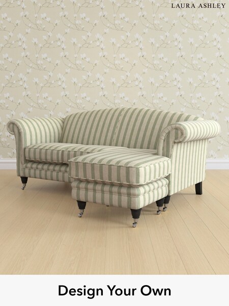 Kinsham Stripe/Hedgerow Green Gloucester By Laura Ashley (G52139) | £1,900