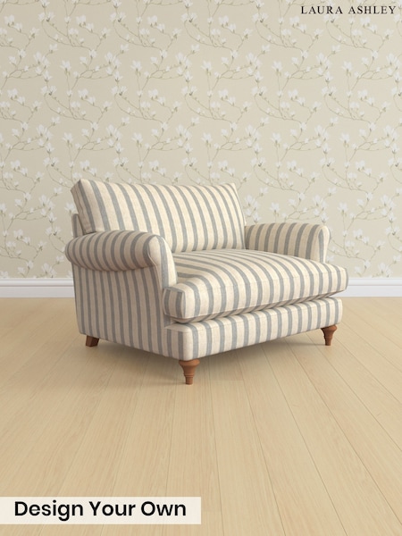Kinsham Stripe/Seaspray Blue Westley By Laura Ashley (G52153) | £1,050