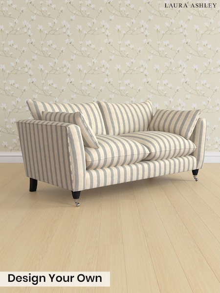 Kinsham Stripe/Seaspray Blue Casterton By Laura Ashley (G52156) | £1,400
