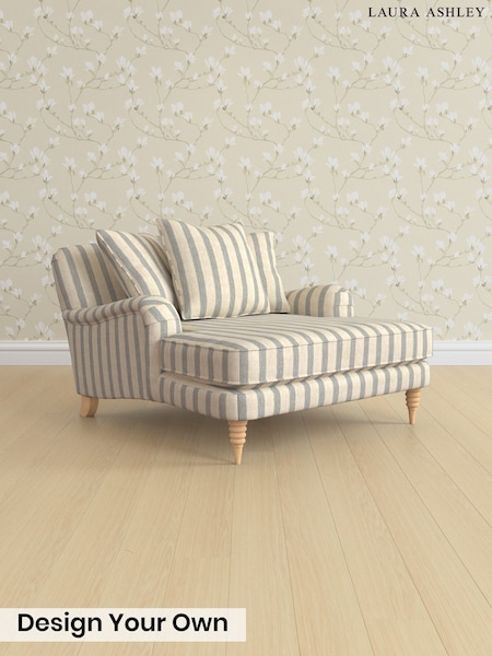 Kinsham Stripe/Seaspray Blue Lynden Scatter Back By Laura Ashley (G52160) | £1,250