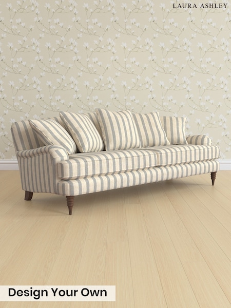 Kinsham Stripe/Seaspray Blue Lynden Scatter Back By Laura Ashley (G52160) | £1,650