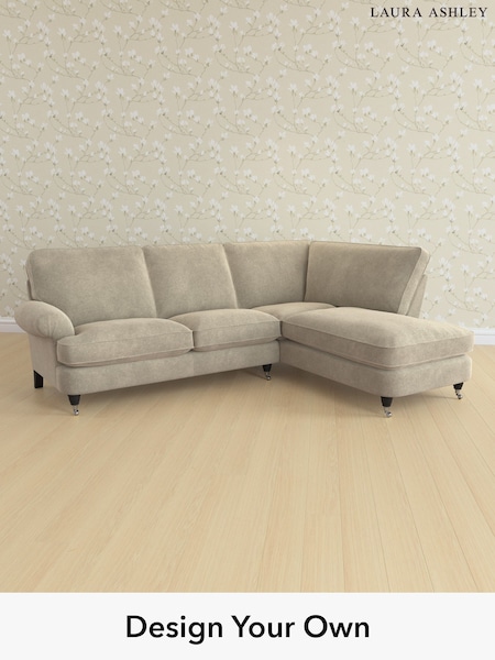 Lundar Chenille/Truffle Natural Beaumaris By Laura Ashley (G52164) | £2,350