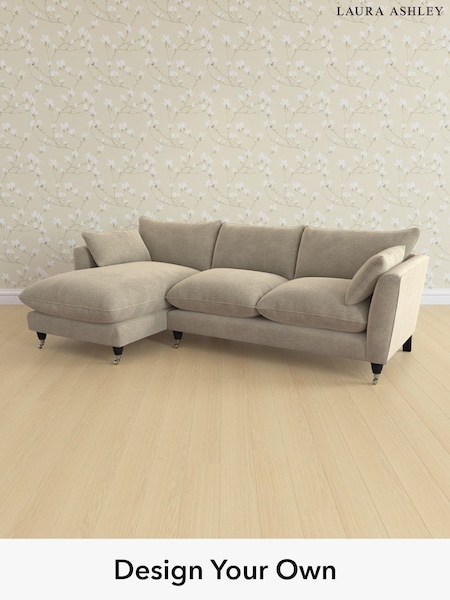 Lundar Chenille/Truffle Natural Casterton By Laura Ashley (G52165) | £2,175
