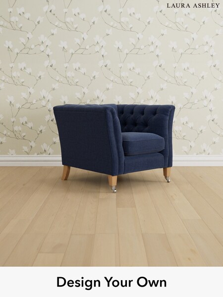 Nantmor/Midnight Navy Chatsworth Button Back By Laura Ashley (G52203) | £950
