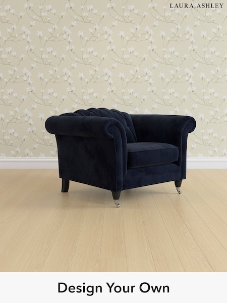 Orla/Midnight Navy Gloucester Button Back By Laura Ashley (G52243) | £1,050