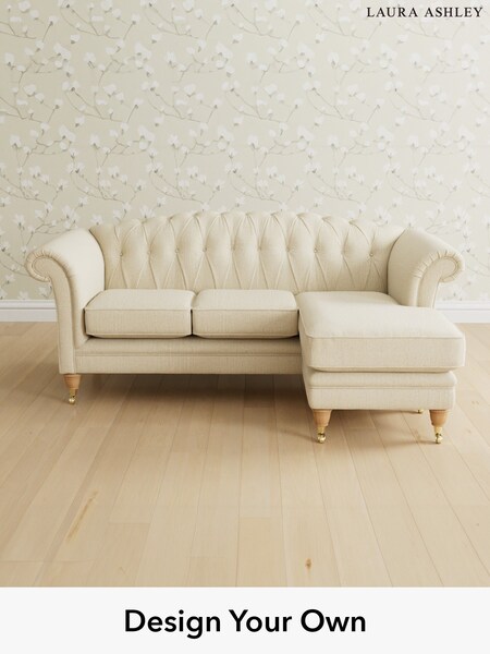 Orla/Oyster Natural Gloucester Button Back By Laura Ashley (G52250) | £2,100