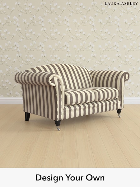 Orla Stripe/Dark Truffle Natural Gloucester By Laura Ashley (G52267) | £1,375