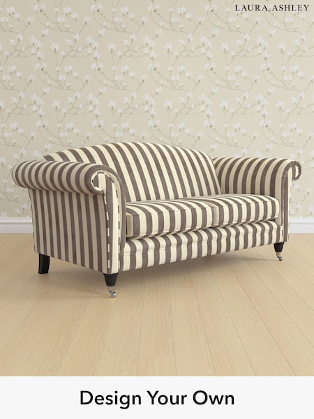 Orla Stripe/Dark Truffle Natural Gloucester By Laura Ashley (G52267) | £1,475