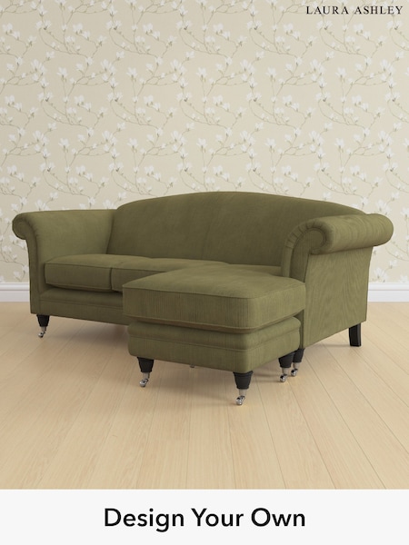 Sinclair Cord/Ivy Green Gloucester By Laura Ashley (G52293) | £1,800