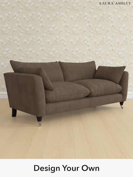 Sinclair Cord/Chocolate Brown Casterton By Laura Ashley (G52298) | £1,425