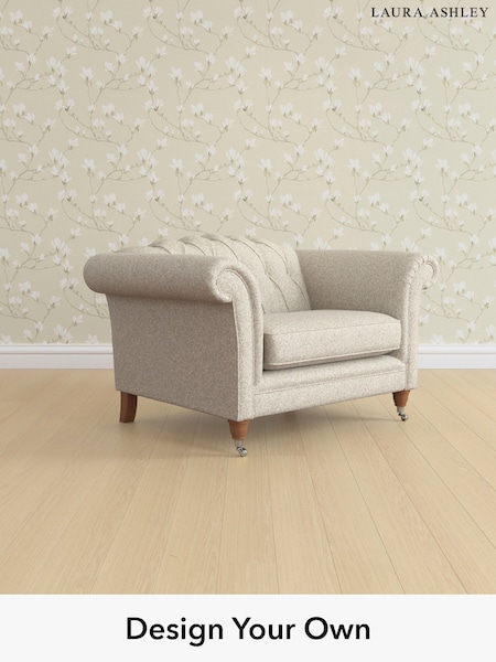 Tichwell/Stone Natural Gloucester Button Back By Laura Ashley (G52312) | £1,000