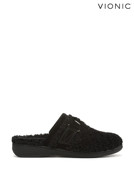 Vionic Black Izzy Regular Fit Arch Support Mules (G52546) | £85
