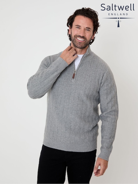 Saltwell Mini Cable Knit Quarter Zip Jumper (G52770) | £35