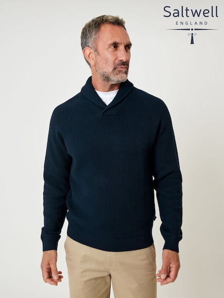 Saltwell Knitted Shawl Neck Jumper (G52793) | £32