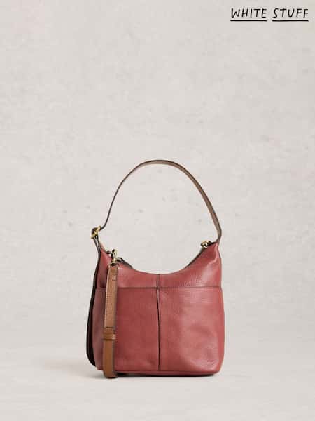 White Stuff Red Mini Sophia Leather Cross-Body Bag (G53176) | £59