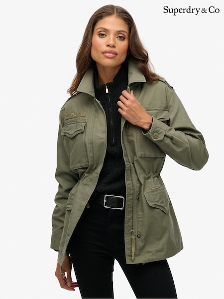 Superdry Green Embellished Field Jacket (G53435) | £100