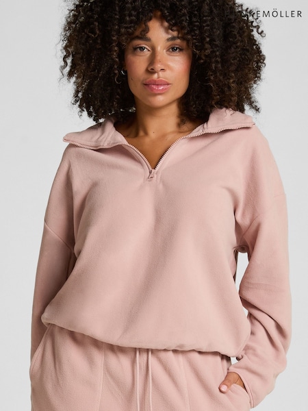 Hunkemoller Pink Top Half Zip Sporty Fleece (G53676) | £32