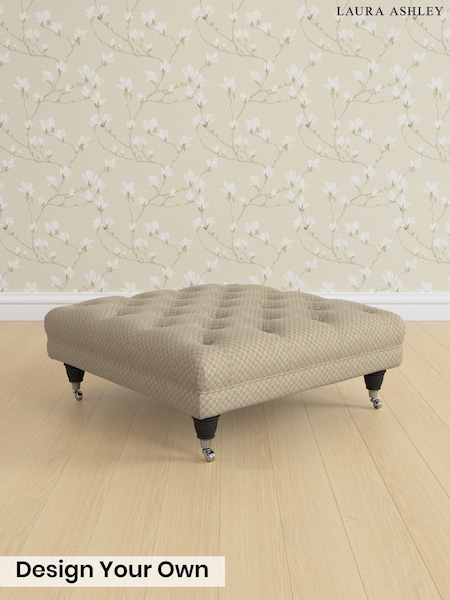 Chequers/Hazelnut Natural Gloucester Button Back By Laura Ashley (G53726) | £600