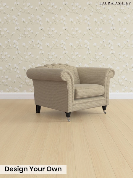 Chequers/Hazelnut Natural Gloucester Button Back By Laura Ashley (G53726) | £950