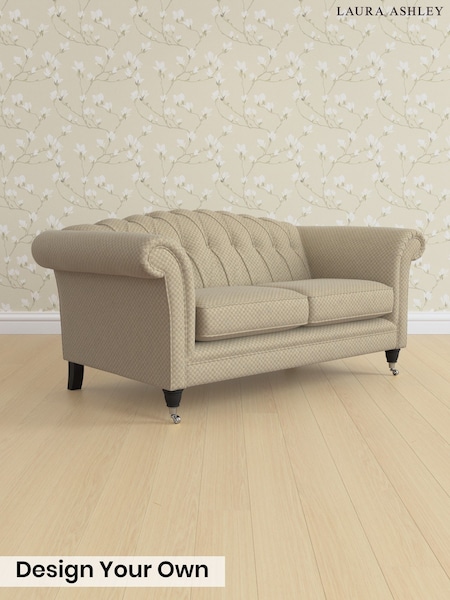 Chequers/Hazelnut Natural Gloucester Button Back By Laura Ashley (G53726) | £1,325