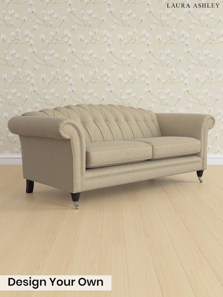 Chequers/Hazelnut Natural Gloucester Button Back By Laura Ashley (G53726) | £1,525