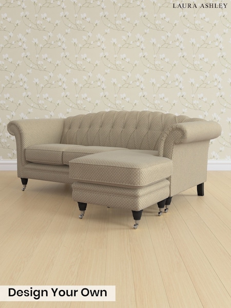 Chequers/Hazelnut Natural Gloucester Button Back By Laura Ashley (G53726) | £1,900