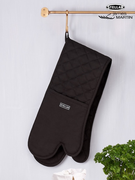 Stellar Black Double Oven Gloves (G54409) | £14