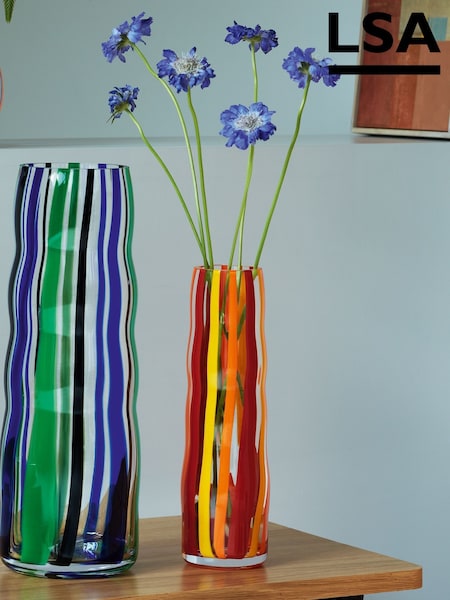 LSA International Orange Folk Vase H31.5cm (G54480) | £75