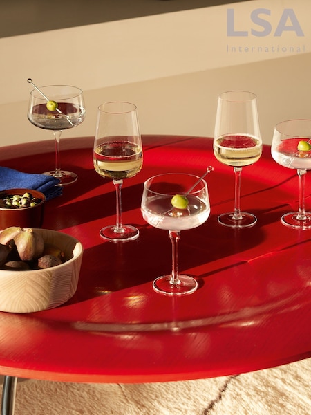 LSA International Clear Arc Saucer Cocktail Set of 2 250ml (G54481) | £21