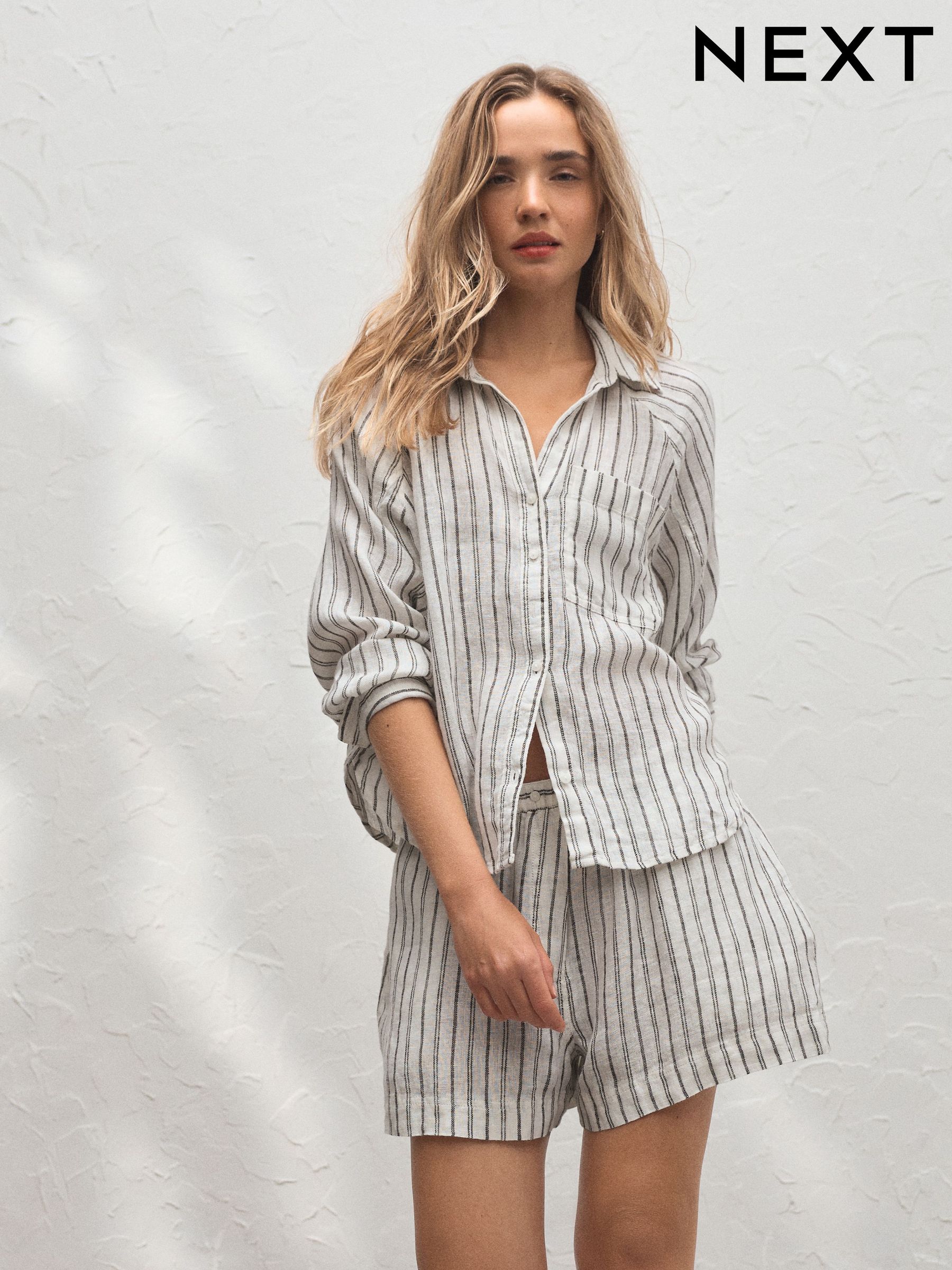 Women's Cream Linen Tops | Next Official Site