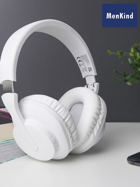 MenKind White RED5 Wireless Headphones Active Noise Cancellation Playtime (G54676) | £25
