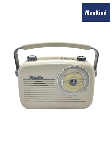 MenKind Cream RED5 Retro Radio Charming Design With Bluetooth Streaming (G54680) | £35