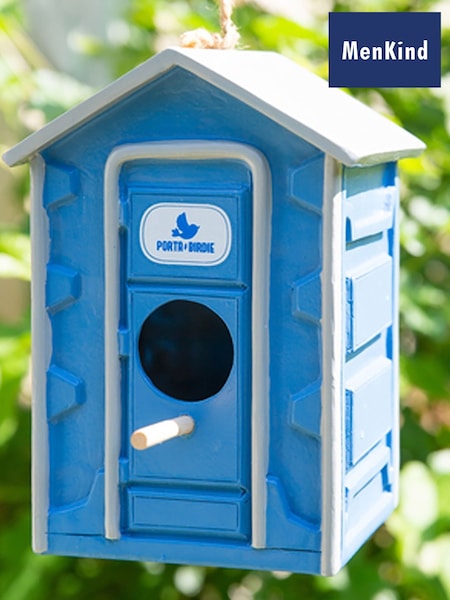 MenKind Blue PortaPotty Delight Birdhouse Whimsical Outdo Charm (G54683) | £32