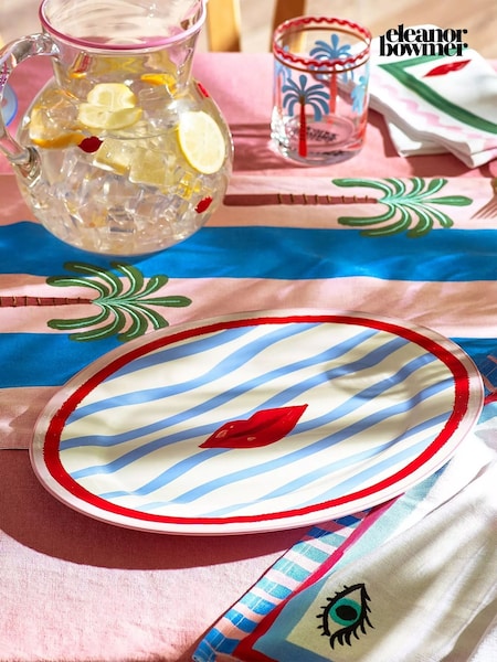 Eleanor Bowmer Multi Electric Coast Lips Serve Platter (G54846) | £40