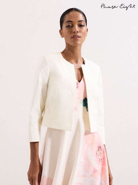Phase Eight White Elizabeth Jacket (G55077) | £129