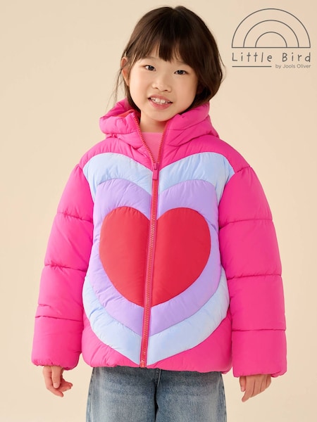 Rainbow Heart - Little Bird By Jools Oliver Heart Detail Padded Coat