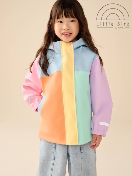 Rainbow Colourblock - Little Bird By Jools Oliver Waterproof Jacket