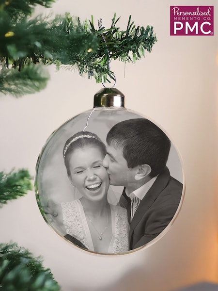 PMC Personalised Photo Upload Christmas Bauble (G55625) | £14