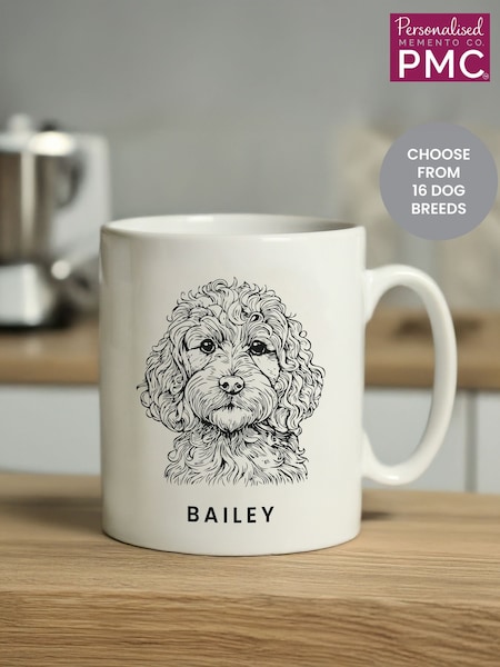 PMC Personalised Dog Breed Mug (G55632) | £14