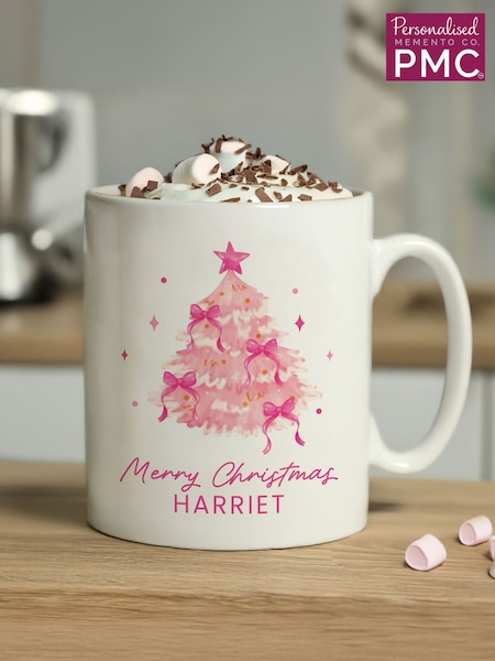 PMC Personalised Christmas Tree Mug (G55637) | £14