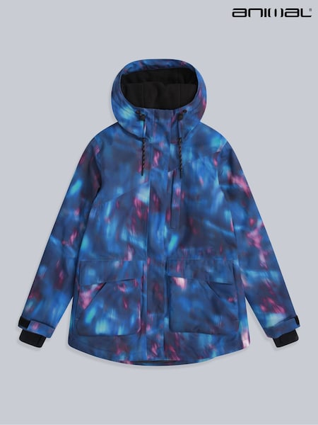 Animal Purple Tignes Printed Snow Jacket (G56021) | £130