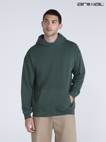Animal Green Icon  Drop Shoulder Hoodie (G56034) | £49